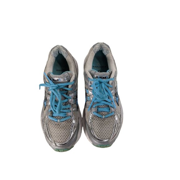 Brooks Ravenna 2 Womens Size 7 Silver White Blue Mesh Running Shoes 1200831b451 - Picture 3 of 9